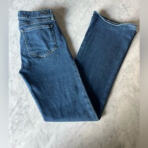 PAIGE HIGH RISE LAUREL CANYON EUC Dark Blue Denim Jeans In Allusion Wash Sz 29